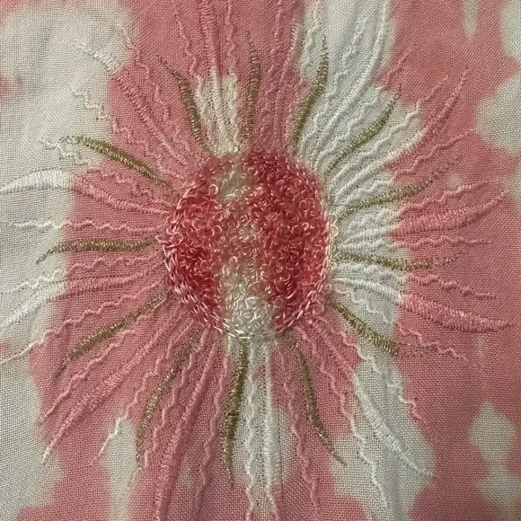 Raya Sun Tie Dye Beachy BOHO Tank Pink and Gray Sleeveless Mini Sundress - Picture 6 of 16